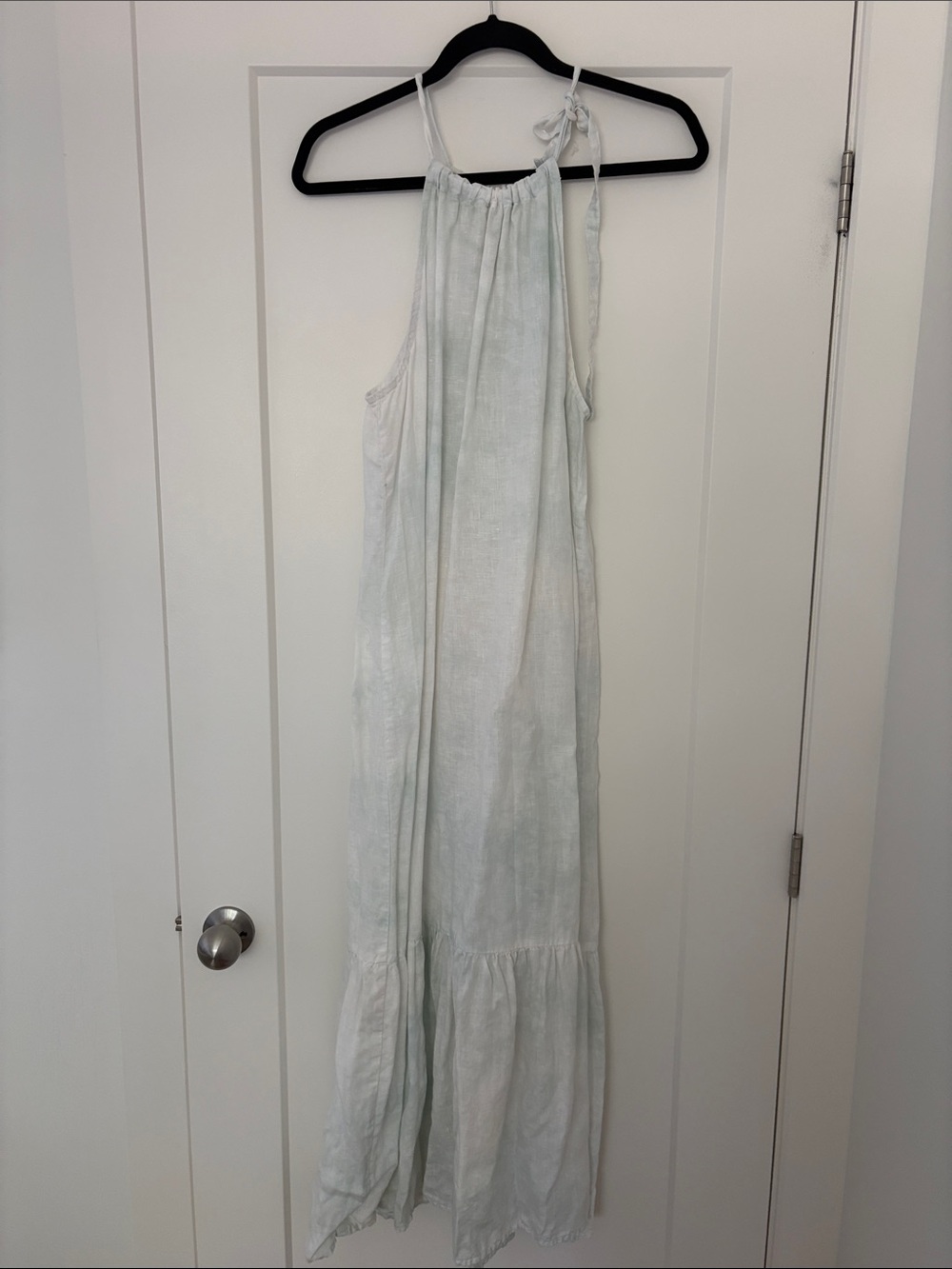 Light Mint Halter Maxi Dress - Women